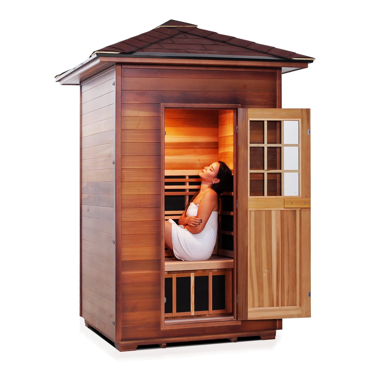 Enlighten Saunas Infrared Sauna Enlighten Sauna Sierra 2 - Full Spectrum Infrared Sauna
