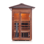Enlighten Saunas Home Saunas Peak Roof Enlighten Saunas Rustic 2 - Full Spectrum Infrared Sauna (2 Person)