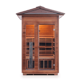 Enlighten Saunas Home Saunas Peak Roof Enlighten Saunas Rustic 2 - Full Spectrum Infrared Sauna (2 Person)