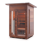Enlighten Saunas Home Saunas Sloped Roof Enlighten Saunas Rustic 2 - Full Spectrum Infrared Sauna (2 Person)