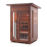 Enlighten Saunas Home Saunas Sloped Roof Enlighten Saunas Rustic 2 - Full Spectrum Infrared Sauna (2 Person)
