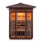 Enlighten Saunas Home Saunas Enlighten Saunas Rustic 3 - Full Spectrum Infrared Sauna (3 Person)