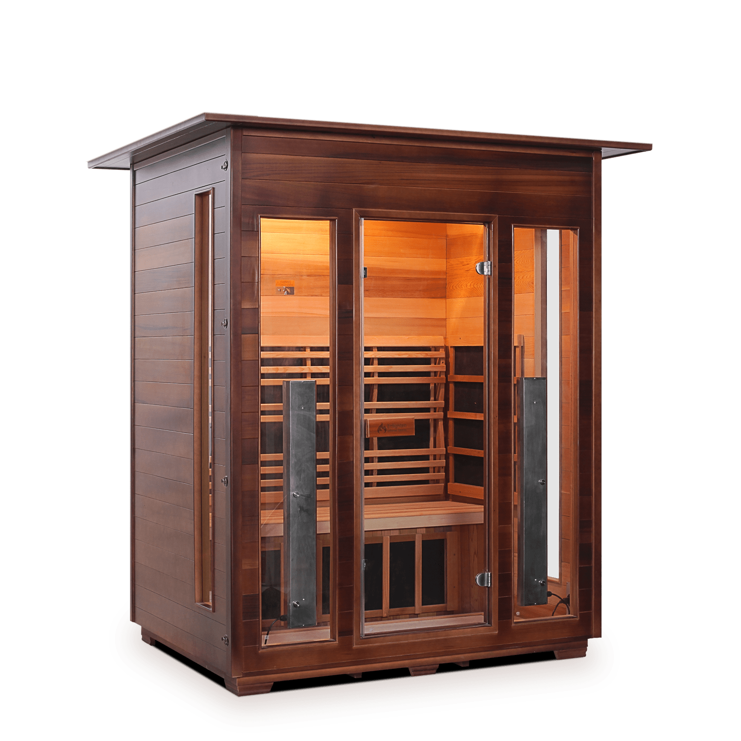 Enlighten Saunas Home Saunas Enlighten Saunas Rustic 3 - Full Spectrum Infrared Sauna (3 Person)