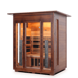 Enlighten Saunas Home Saunas Indoor Enlighten Saunas Rustic 3 - Full Spectrum Infrared Sauna (3 Person)