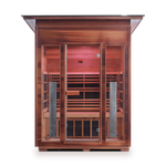 Enlighten Saunas Home Saunas Sloped Roof Enlighten Saunas Rustic 3 - Full Spectrum Infrared Sauna (3 Person)