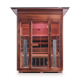 Enlighten Saunas Home Saunas Sloped Roof Enlighten Saunas Rustic 3 - Full Spectrum Infrared Sauna (3 Person)