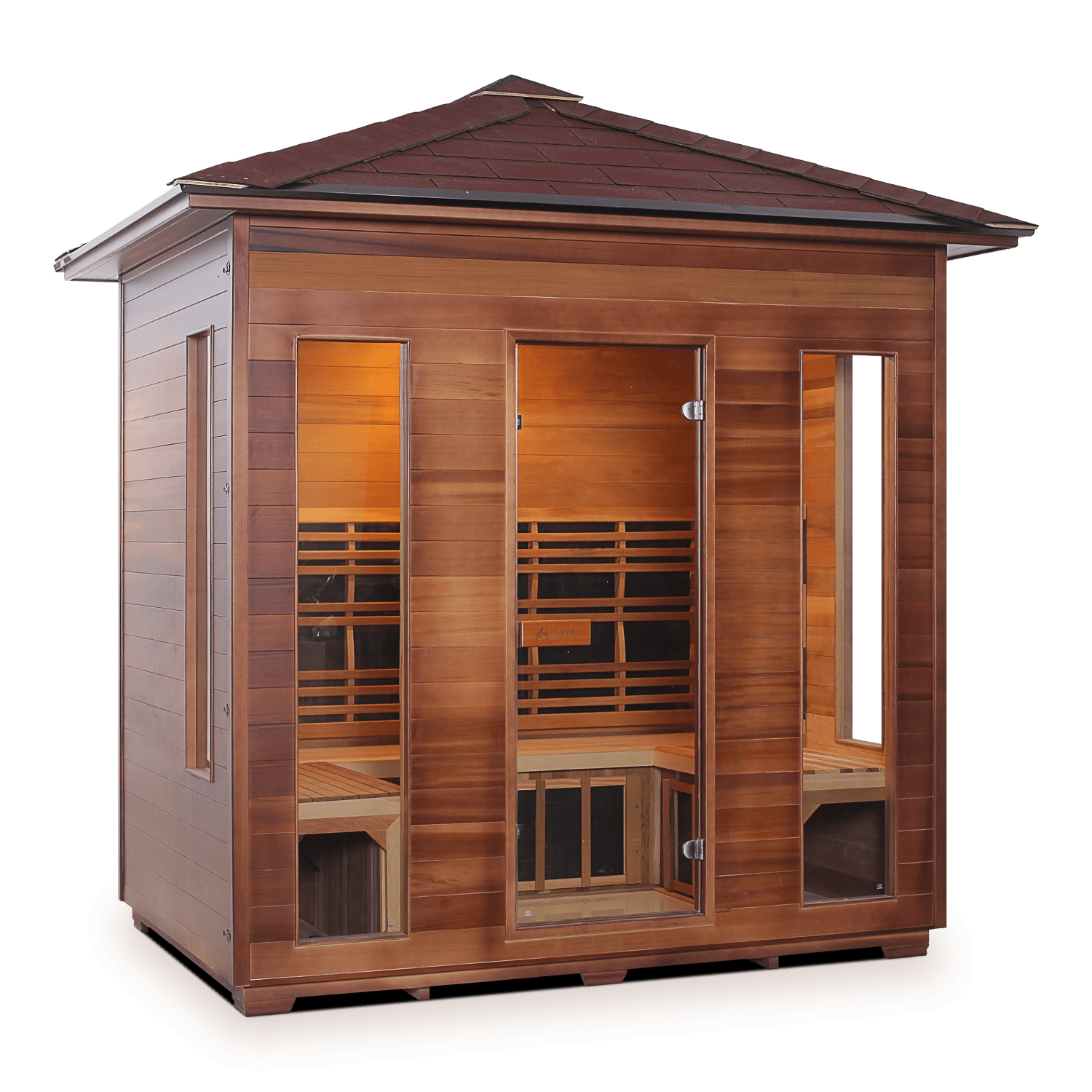 Enlighten Saunas Home Saunas Enlighten Saunas Rustic 4 - Full Spectrum Infrared Sauna (4 Person)