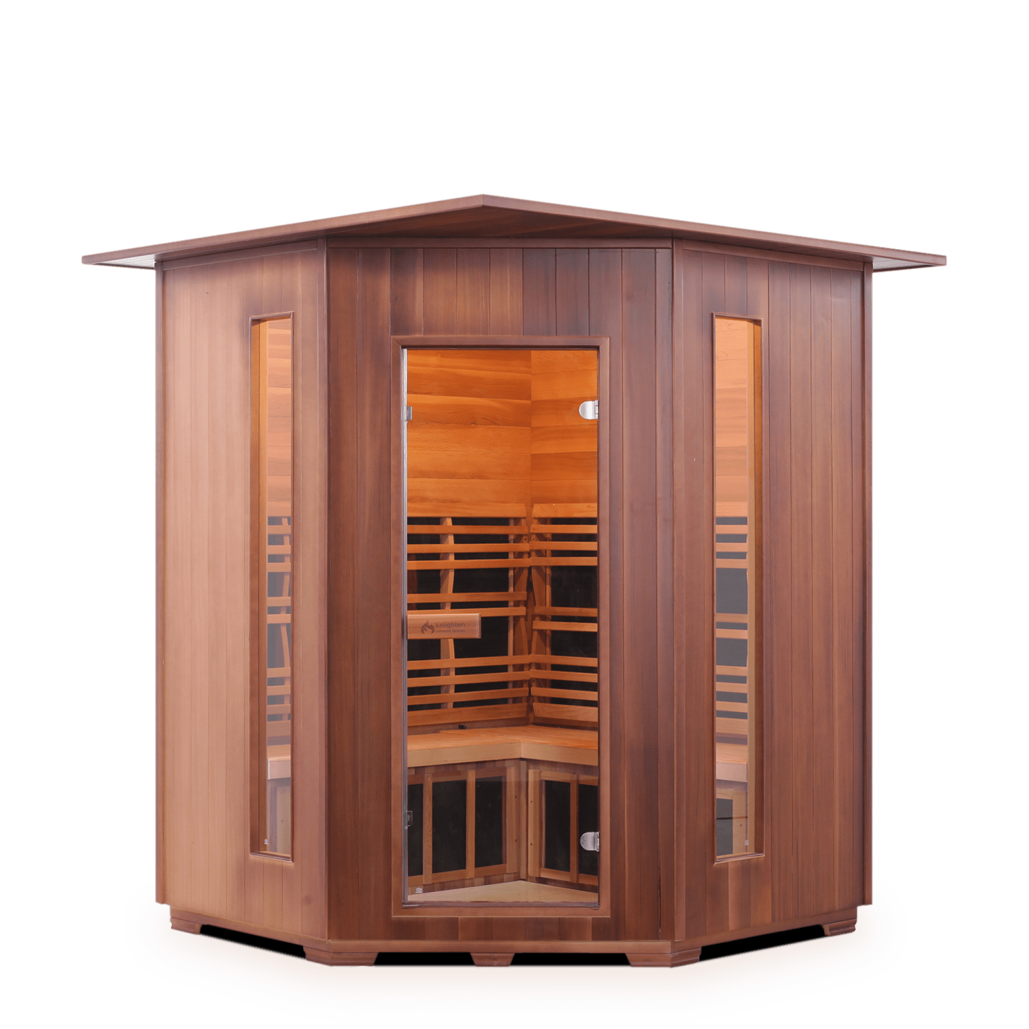 Enlighten Saunas Home Saunas Indoor Enlighten Saunas Rustic 4C - Full Spectrum Infrared Sauna (4 Person)