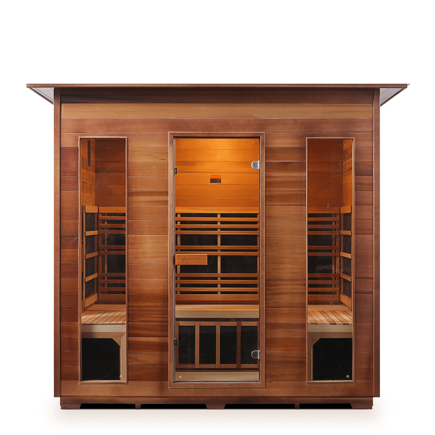 Enlighten Saunas Home Saunas Sloped Roof Enlighten Saunas Rustic 5 - Full Spectrum Infrared Sauna (5 Person)
