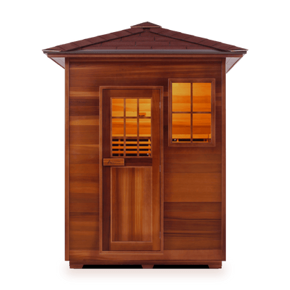 Enlighten Saunas Home Saunas Peak Roof Enlighten Saunas Sierra 3 - Full Spectrum Infrared Sauna (3 Person)