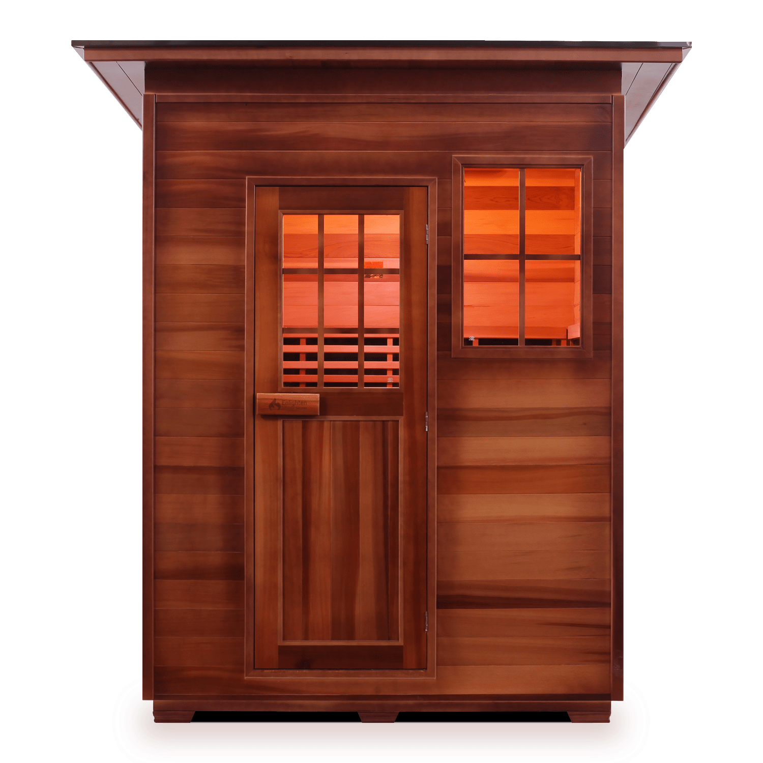 Enlighten Saunas Home Saunas Sloped Roof Enlighten Saunas Sierra 3 - Full Spectrum Infrared Sauna (3 Person)