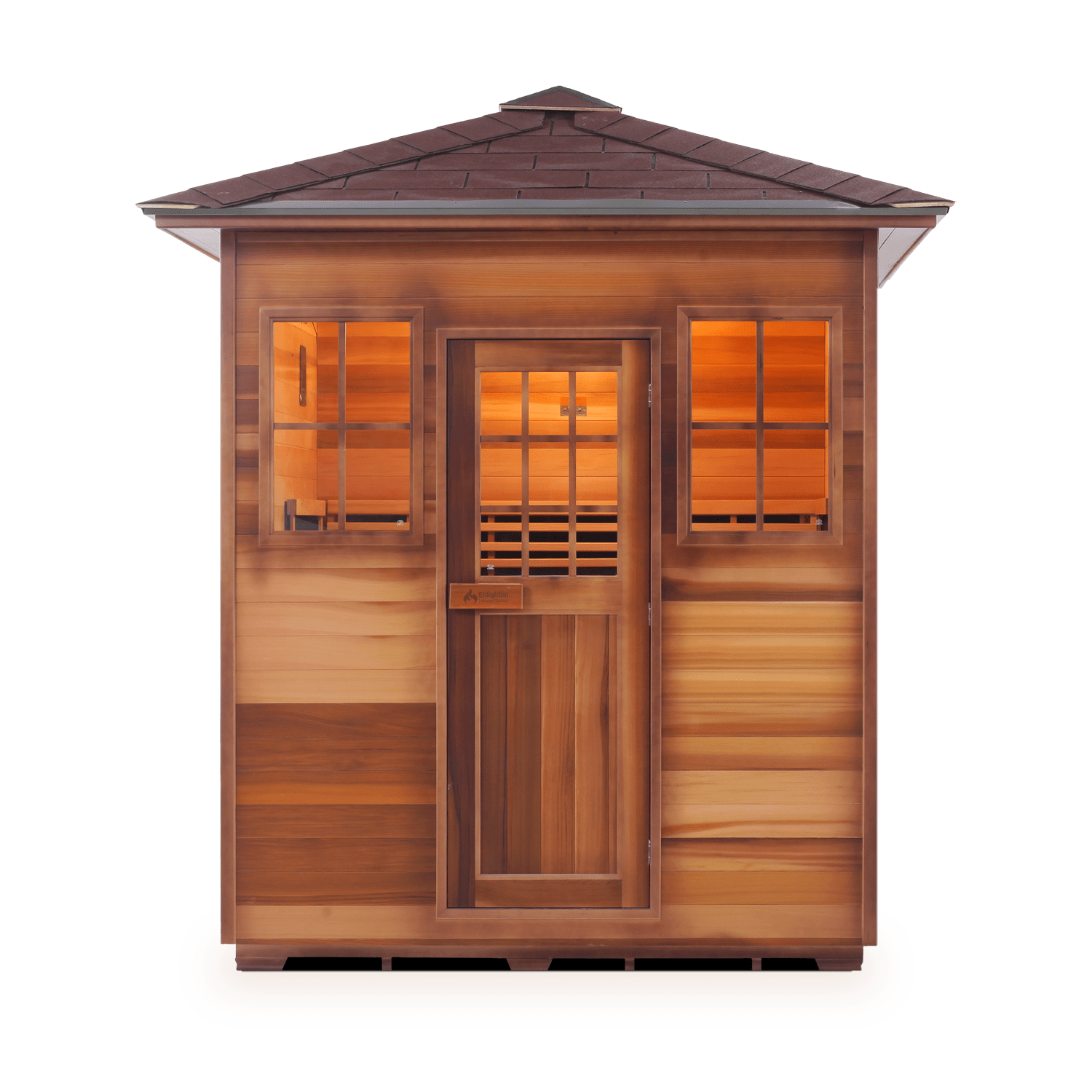 Enlighten Saunas Home Saunas Peak Roof Enlighten Saunas Sierra 4 - Full Spectrum Infrared Sauna (4 Person)