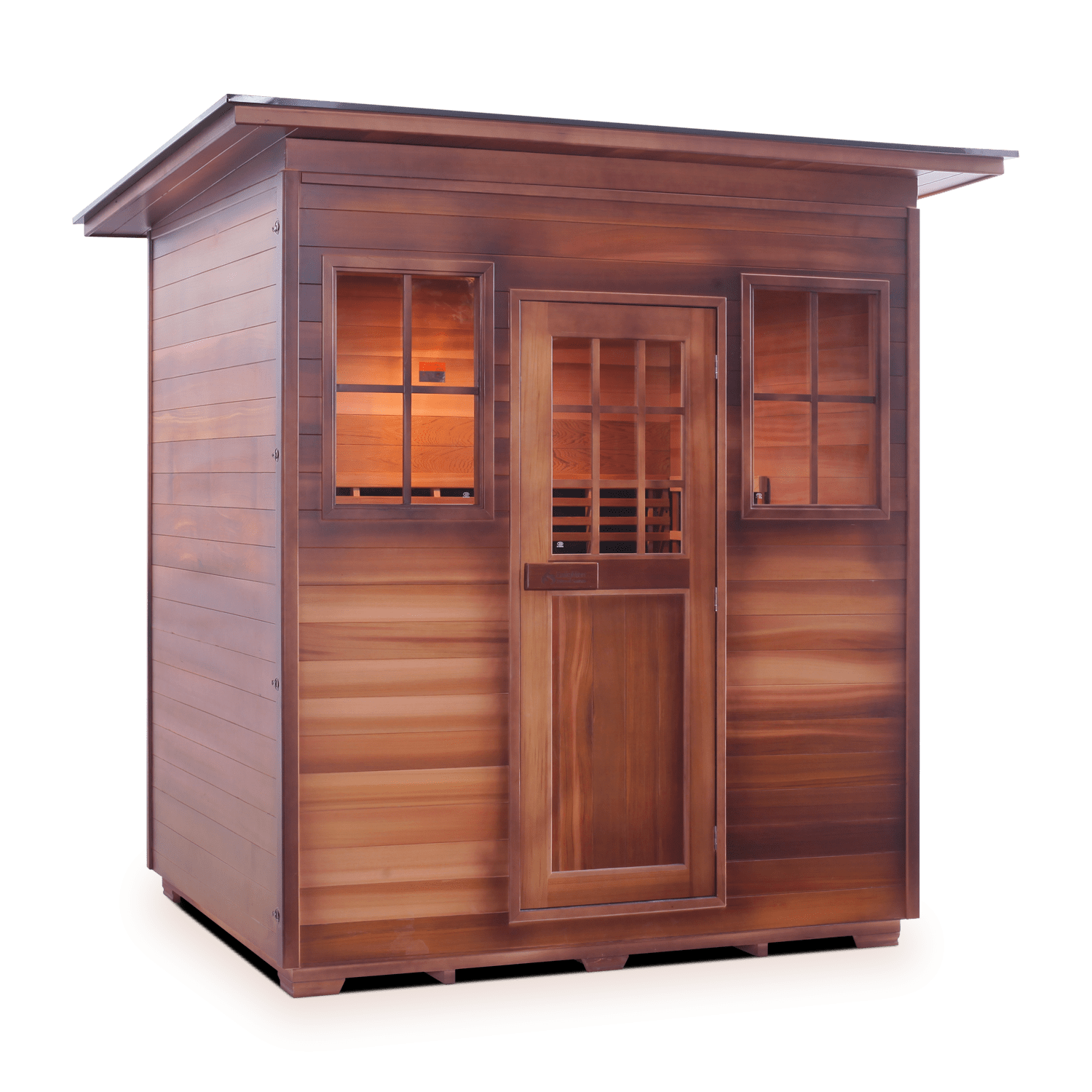 Enlighten Saunas Home Saunas Sloped Roof Enlighten Saunas Sierra 4 - Full Spectrum Infrared Sauna (4 Person)