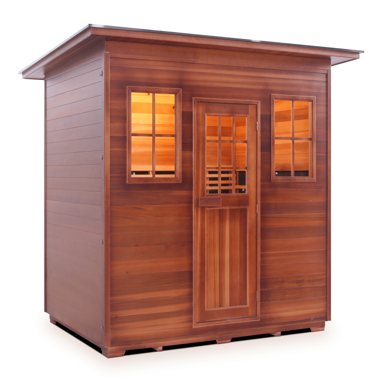 Enlighten Saunas Home Saunas Sloped Roof Enlighten Saunas Sierra 5 - Full Spectrum Infrared Sauna (5 Person)
