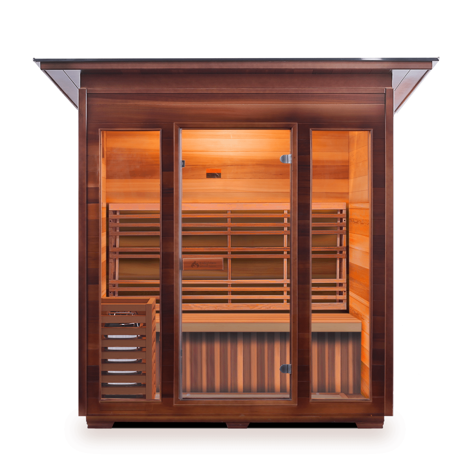 Enlighten Saunas Home Saunas Sloped Roof Enlighten Saunas SunRise 3 - Dry Traditional Sauna (2 Person)