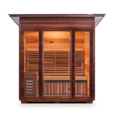 Enlighten Saunas Home Saunas Sloped Roof Enlighten Saunas SunRise 3 - Dry Traditional Sauna (2 Person)