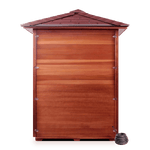 Enlighten Saunas 2-Person Hybrid Outdoor Sauna (Slope Roof, Cedar) MoonLight 2 Slope/Peak