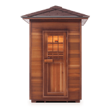 Enlighten Saunas 2-Person Hybrid Outdoor Sauna (Slope Roof, Cedar) MoonLight 2 Peak MoonLight 2 Slope/Peak