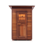 Enlighten Saunas 2-Person Hybrid Outdoor Sauna (Slope Roof, Cedar) MoonLight 2 Slope MoonLight 2 Slope/Peak