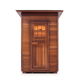 Enlighten Saunas 2-Person Hybrid Outdoor Sauna (Slope Roof, Cedar) MoonLight 2 Slope MoonLight 2 Slope/Peak