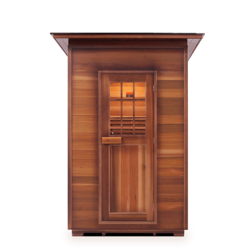 Enlighten Saunas 2-Person Hybrid Outdoor Sauna (Slope Roof, Cedar) MoonLight 2 Slope MoonLight 2 Slope/Peak
