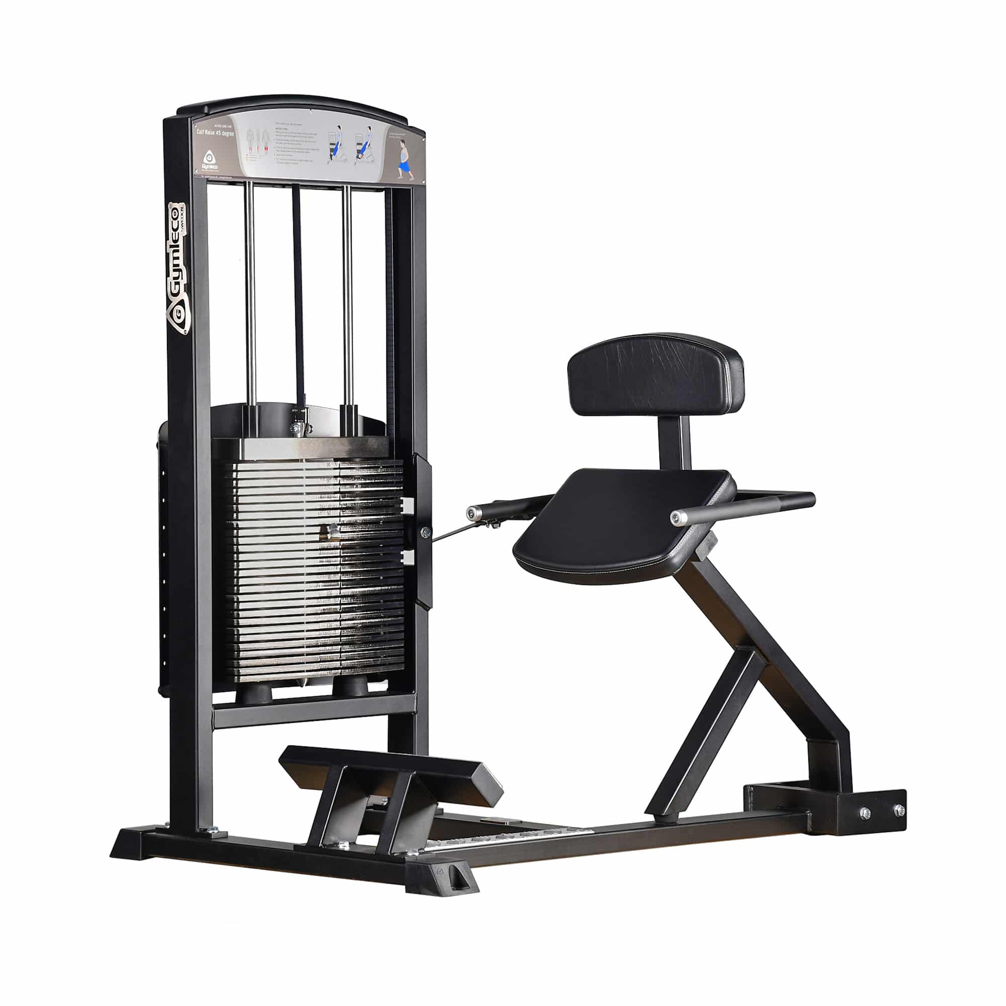 gymleco Calf Machines 348 Seated Calf Press 45 Degree