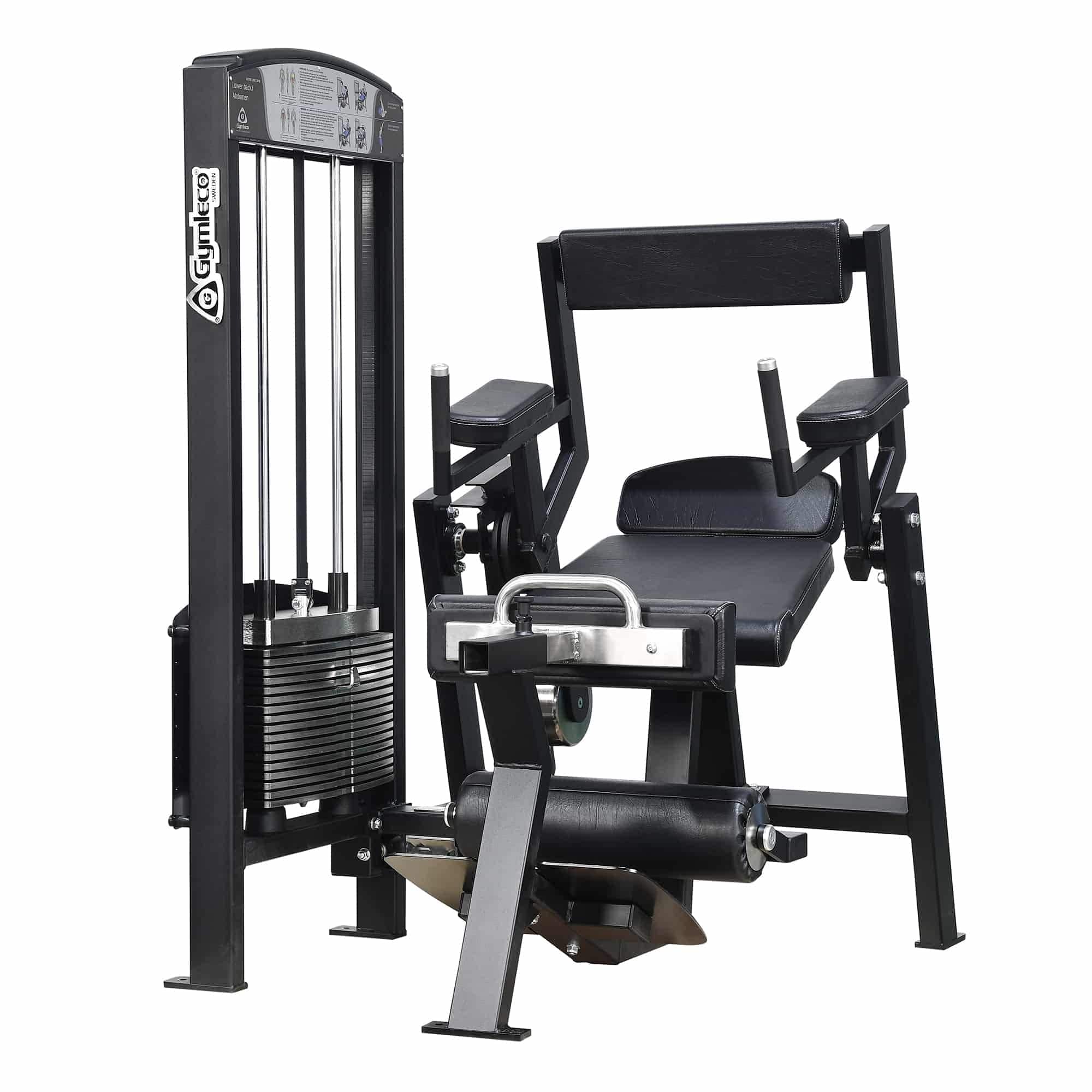 GymLeco Selectorized 365B Lumbar/Abdominal with Armrest