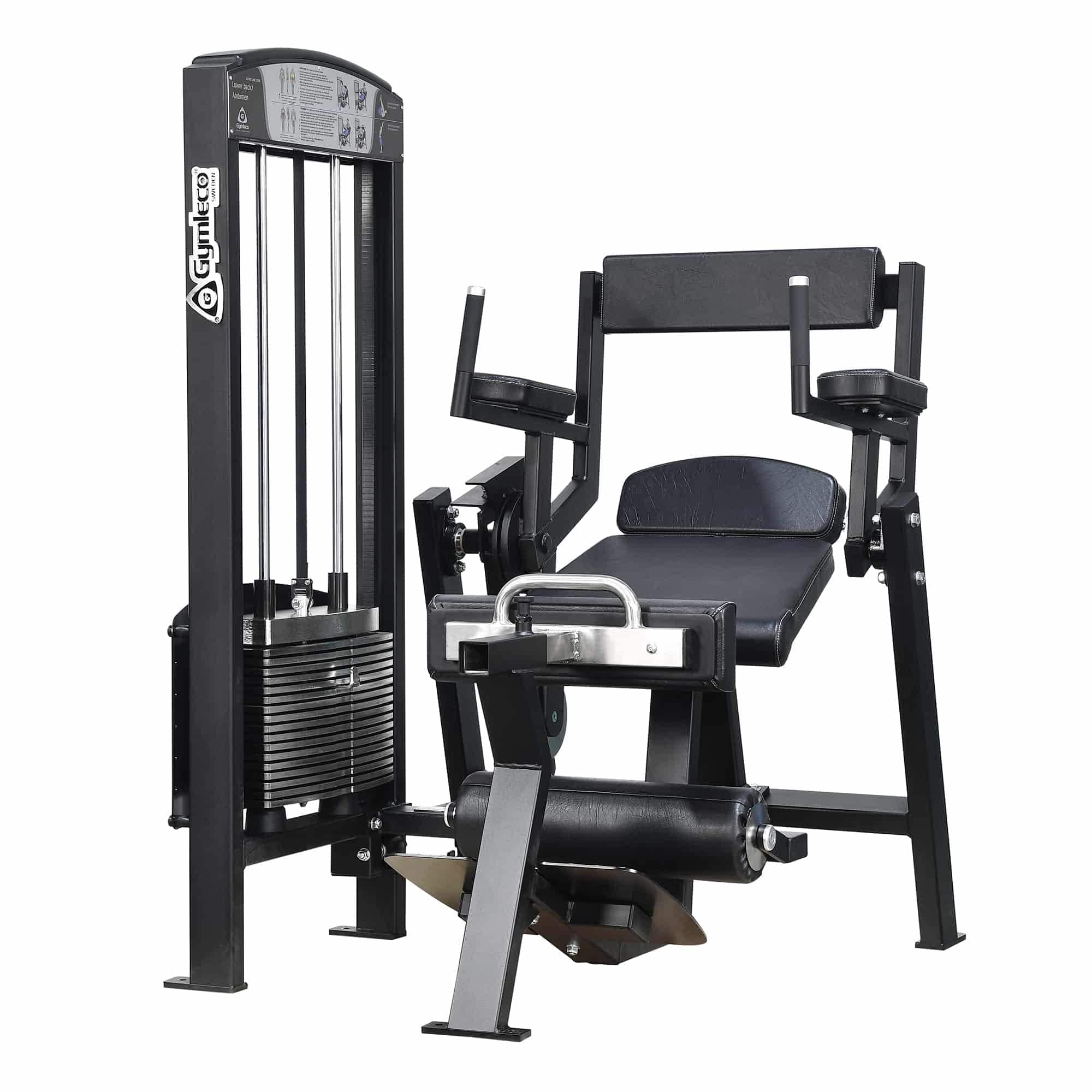 GymLeco Selectorized 365B Lumbar/Abdominal with Armrest