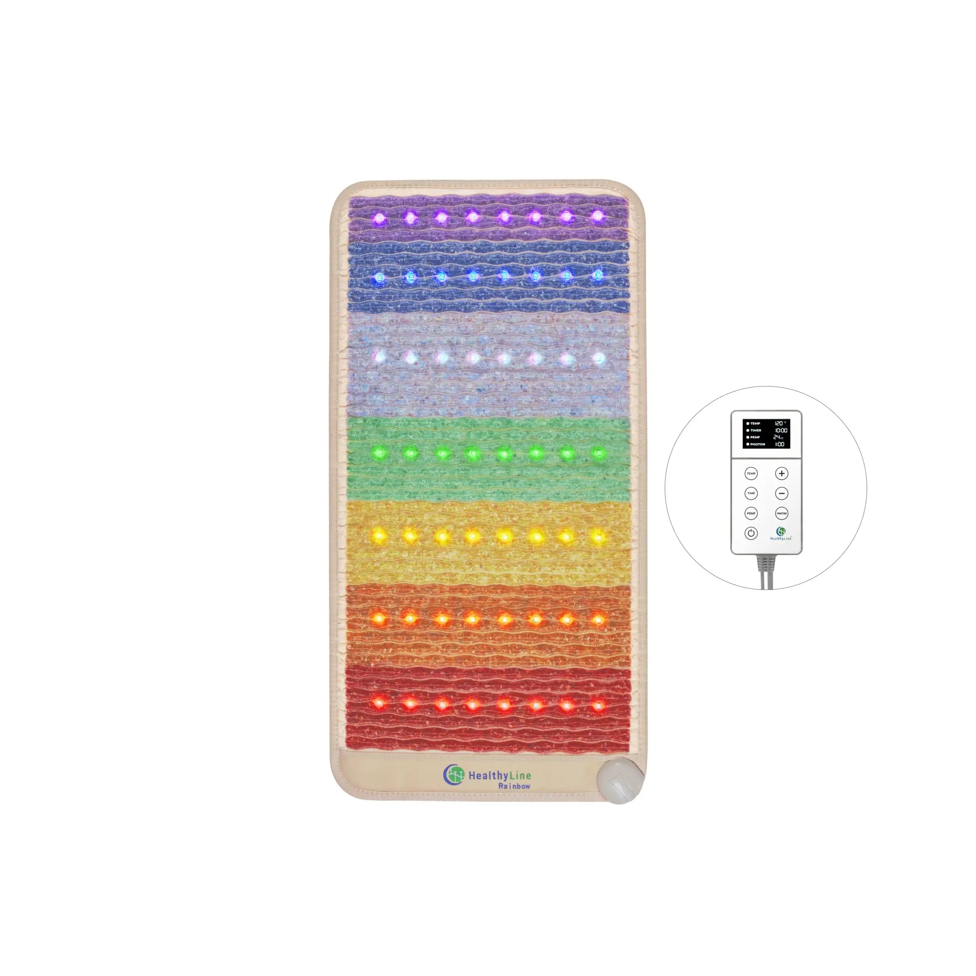 HealthyLine PEMF and LED Mat HealthyLine Rainbow Chakra PEMF Mat