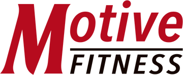 Motive Fitness logo with red 'M' and 'Fitness' text on a green background