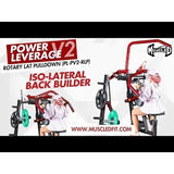 Iron Zone Gyms Muscle D Fitness Power Leverage V2 Rotary Lat Pulldown