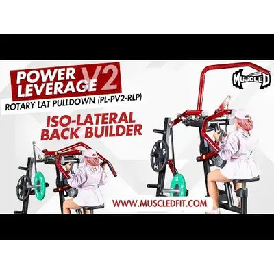 Iron Zone Gyms Muscle D Fitness Power Leverage V2 Rotary Lat Pulldown