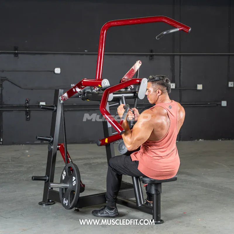 Iron Zone Gyms Muscle D Fitness Power Leverage V2 Rotary Lat Pulldown