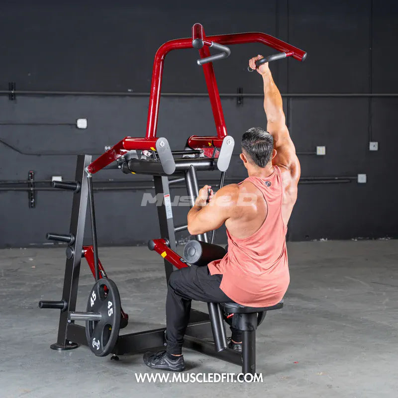Iron Zone Gyms Muscle D Fitness Power Leverage V2 Rotary Lat Pulldown