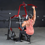 Iron Zone Gyms Muscle D Fitness Power Leverage V2 Rotary Lat Pulldown