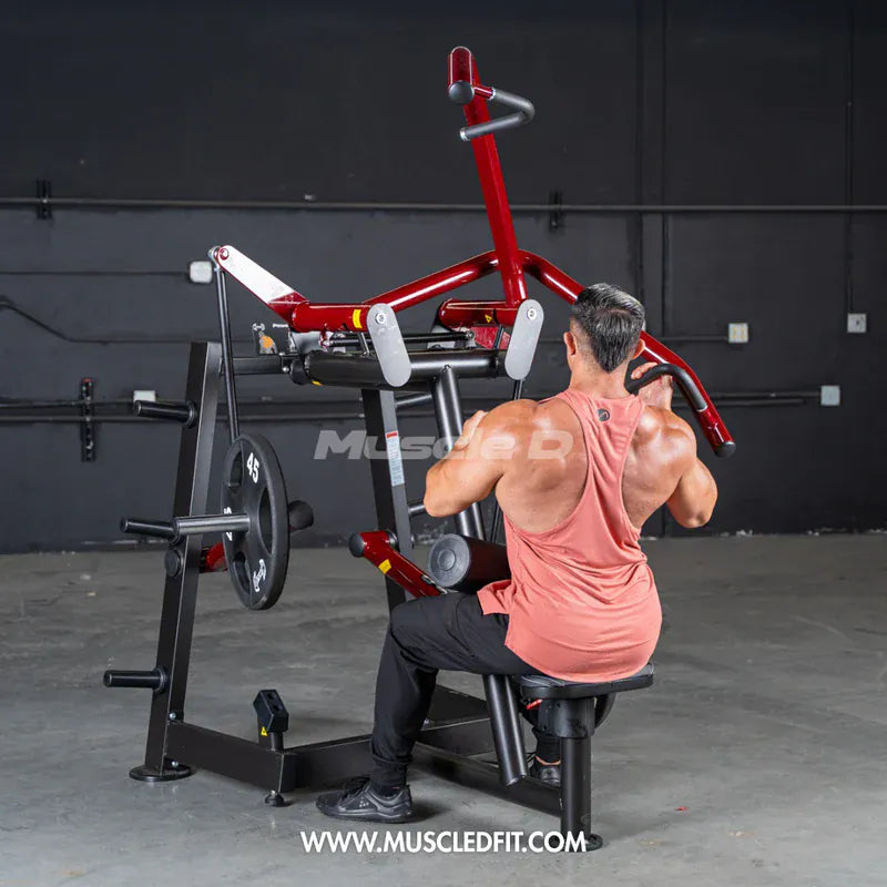 Iron Zone Gyms Muscle D Fitness Power Leverage V2 Rotary Lat Pulldown