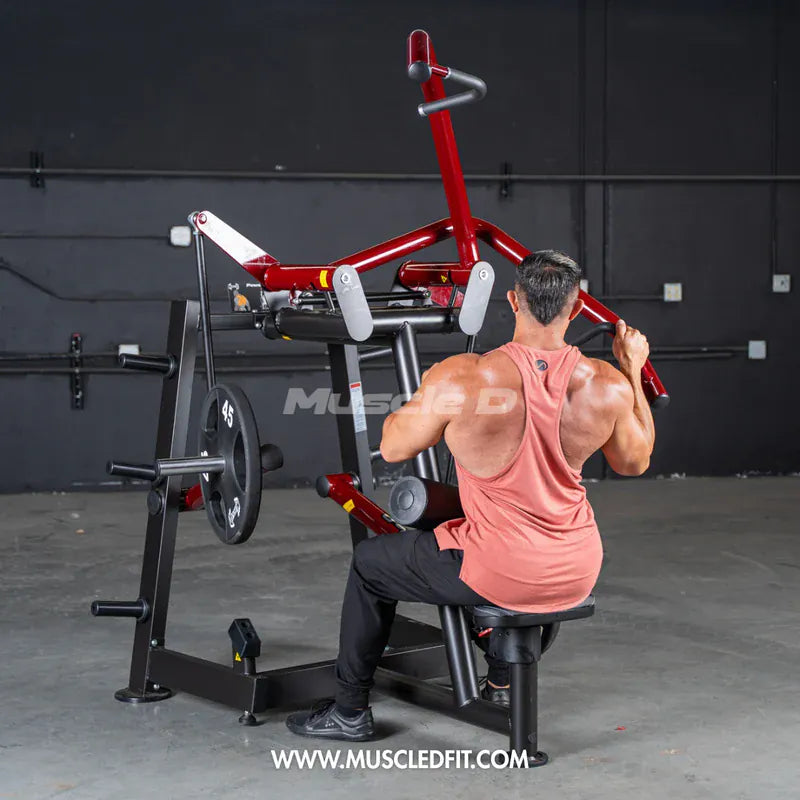 Iron Zone Gyms Muscle D Fitness Power Leverage V2 Rotary Lat Pulldown