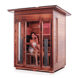Iron Zone Gyms Outdoor Infrared Sauna Rustic 3 Slope/Peak