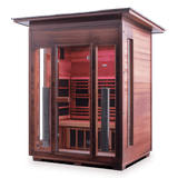 Iron Zone Gyms Outdoor Infrared Sauna Rustic 3 Slope/Peak