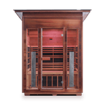 Iron Zone Gyms Outdoor Infrared Sauna Rustic 3 Slope/Peak