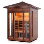 Iron Zone Gyms Outdoor Infrared Sauna Rustic 3 Slope/Peak