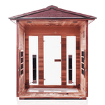 Iron Zone Gyms Outdoor Infrared Sauna Rustic 4 Slope/Peak