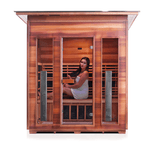 Iron Zone Gyms Outdoor Infrared Sauna Rustic 4 Slope/Peak