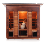 Iron Zone Gyms Outdoor Infrared Sauna Rustic 5 Slope/Peak