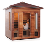 Iron Zone Gyms Outdoor Infrared Sauna Rustic 5 Slope/Peak