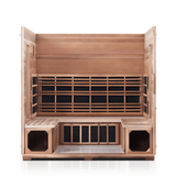 Iron Zone Gyms Outdoor Infrared Sauna Rustic 5 Slope/Peak