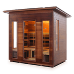 Iron Zone Gyms Outdoor Infrared Sauna Rustic 5 Slope/Peak