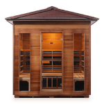 Iron Zone Gyms Outdoor Infrared Sauna Rustic 5 Slope/Peak