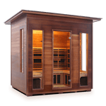 Iron Zone Gyms Outdoor Infrared Sauna RUSTIC 5 Slope Rustic 5 Slope/Peak