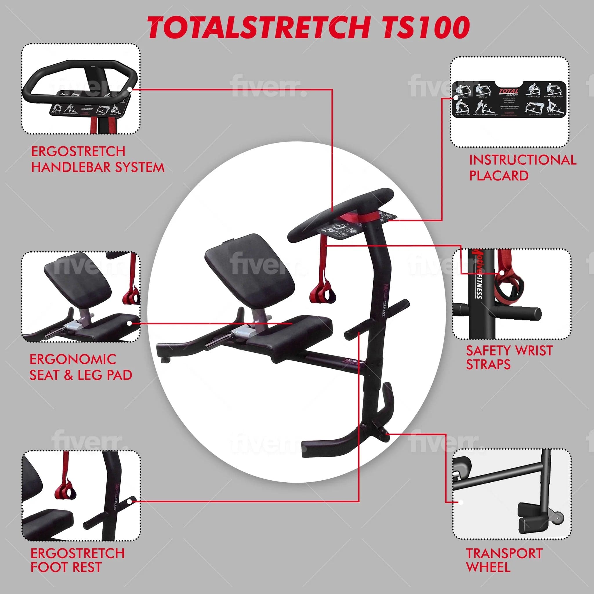 Motive Fitness Stretch Machine Motive Fitness TotalStretch TS100